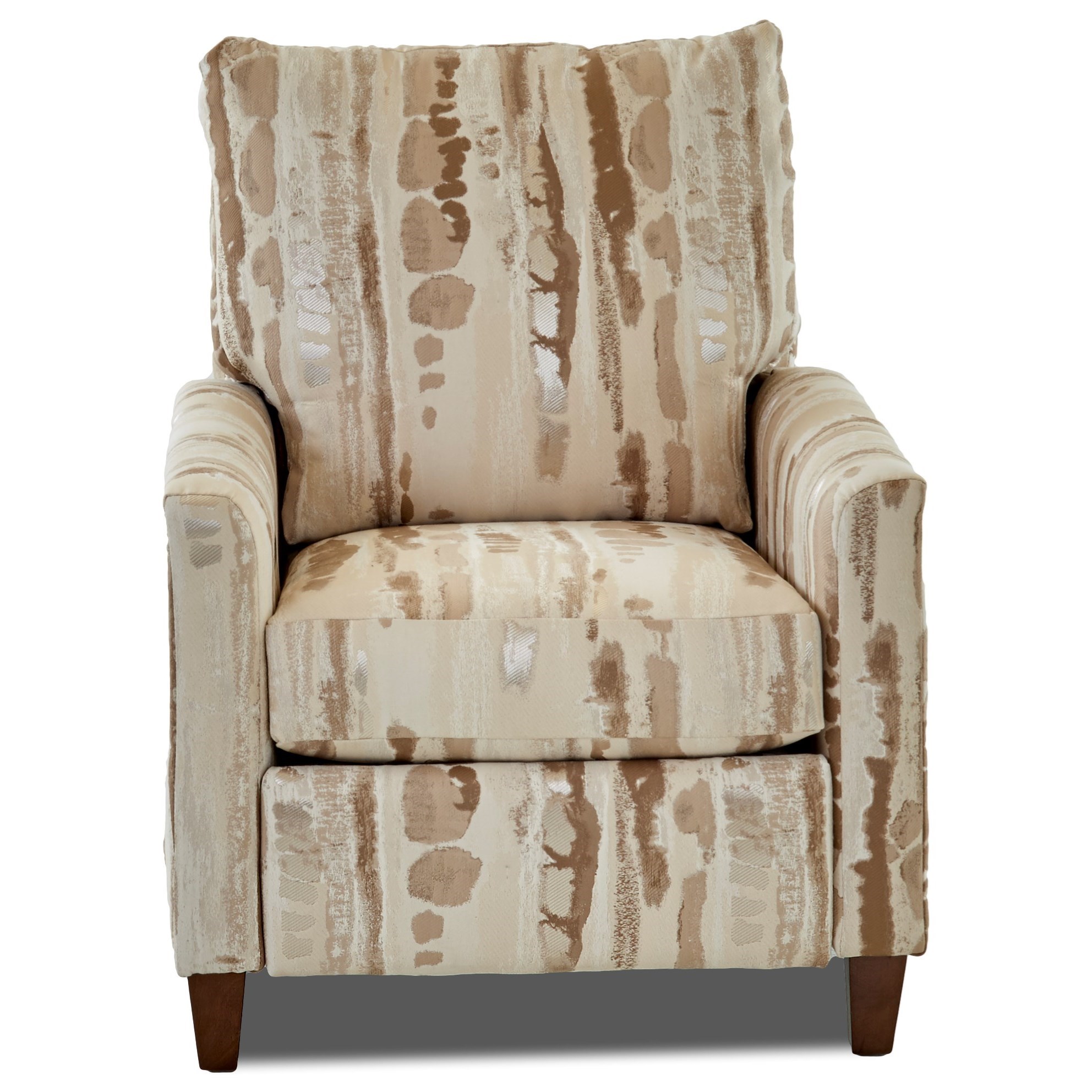 Klaussner Daytona 82608 PHLRC Power High Leg Recliner with Tapered Track Arms Dunk & Bright